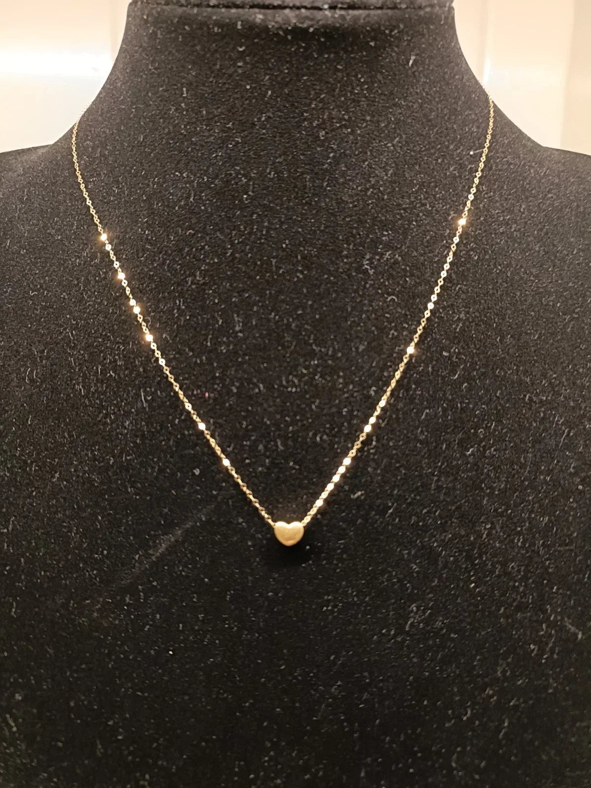 18ct Gold Necklace & 24ct Heart Pendant 2